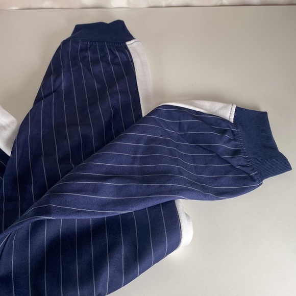 NBA OFFICIAL Navy & White Striped Jogger Size Large NWT - Picture 5 of 11